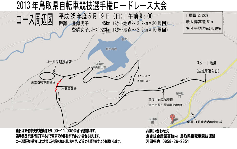 2013 鳥取県自転車競技選手権大会 ≪追記あり≫
